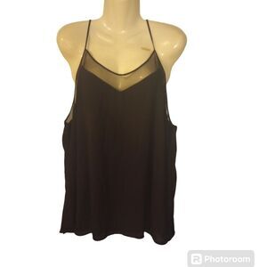 - Tahari spaghetti strap Cami with mesh inserts NWT